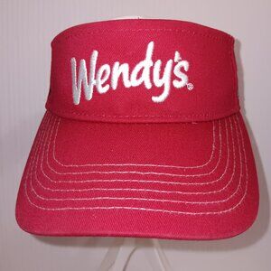 WENDY'S UNIFORM SUN VISOR HAT/CAP